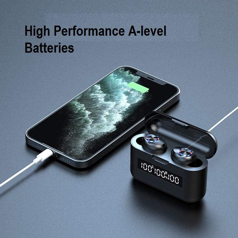 NNEDSZ Wireless Bluetooth 5.1 Earphones Headphones Earbuds Headset